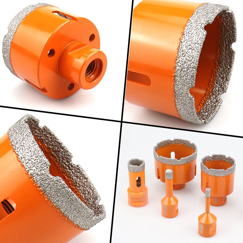 6 MM -68MM M14 Thread Vacuum Brazed Core Drill bits hole saw Drilling cutter Diamond drill bit for Porcelain tile Marble