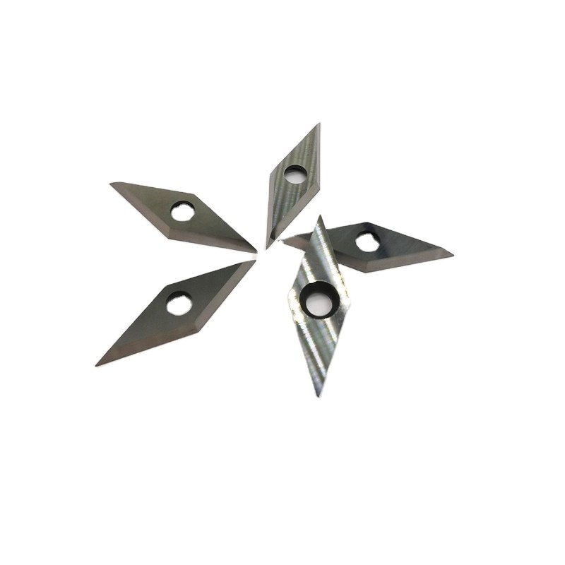 Diamond Carbide Replacement Cutter Insert Knife with Radius Point for DIY Wood Lathe Turning Detailer Tools Kit