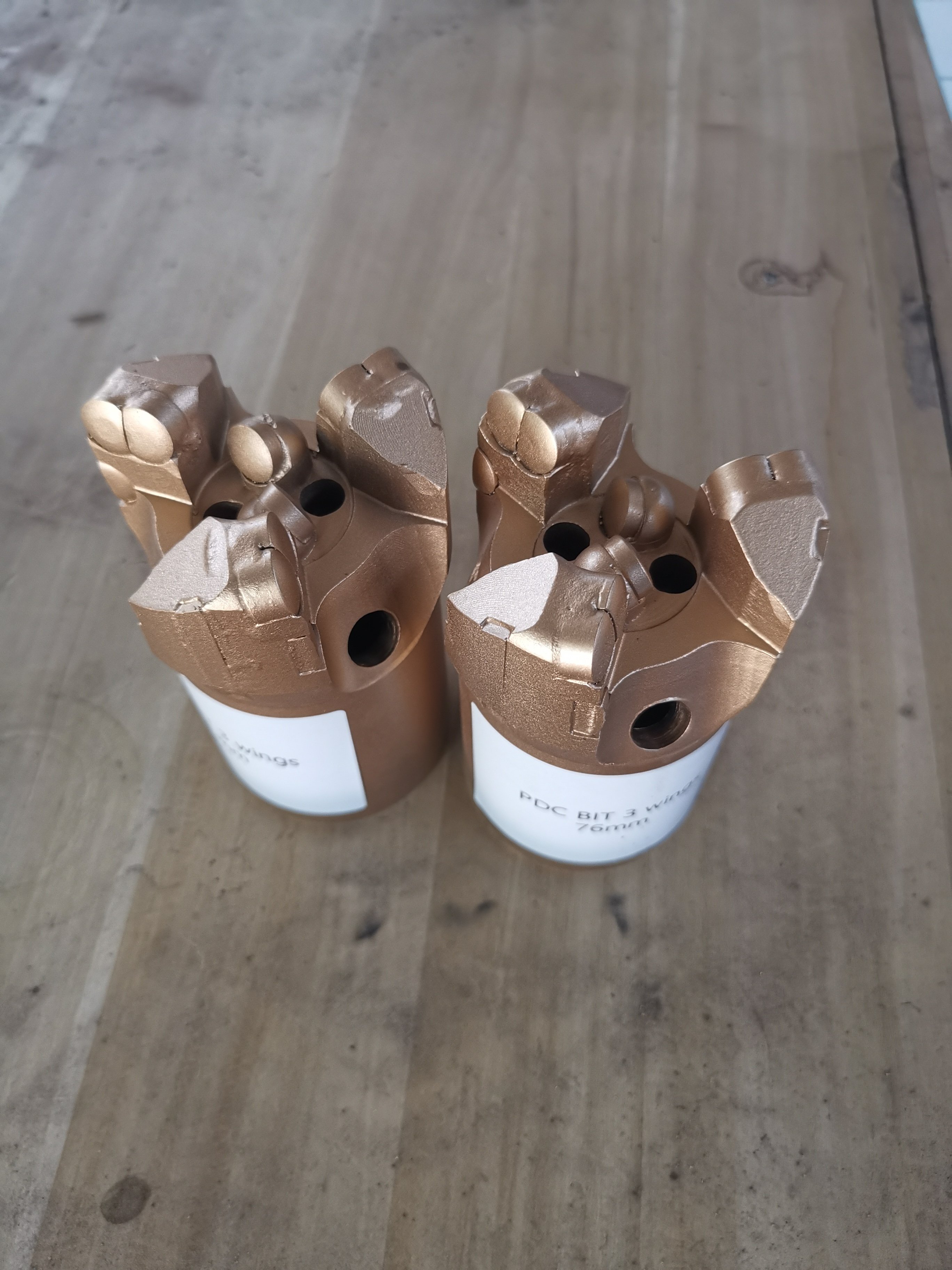 76mm three wings concave PDC bits rock borehole PDC drill bit for well drilling