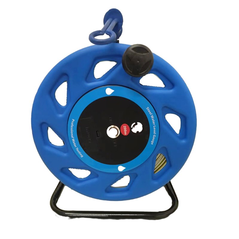 Water Level Gauge Measuring 200m ABS Blue Winch Water Level Meter Borehole Inspection Equipment China Supplier Wholesales Price