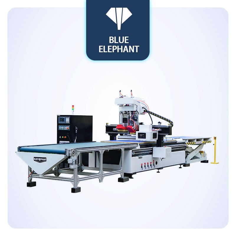 Production Furniture Line CNC Router Wood Working Automatic Loading and Unloading Nesting CNC Cabinet Making Machine Price