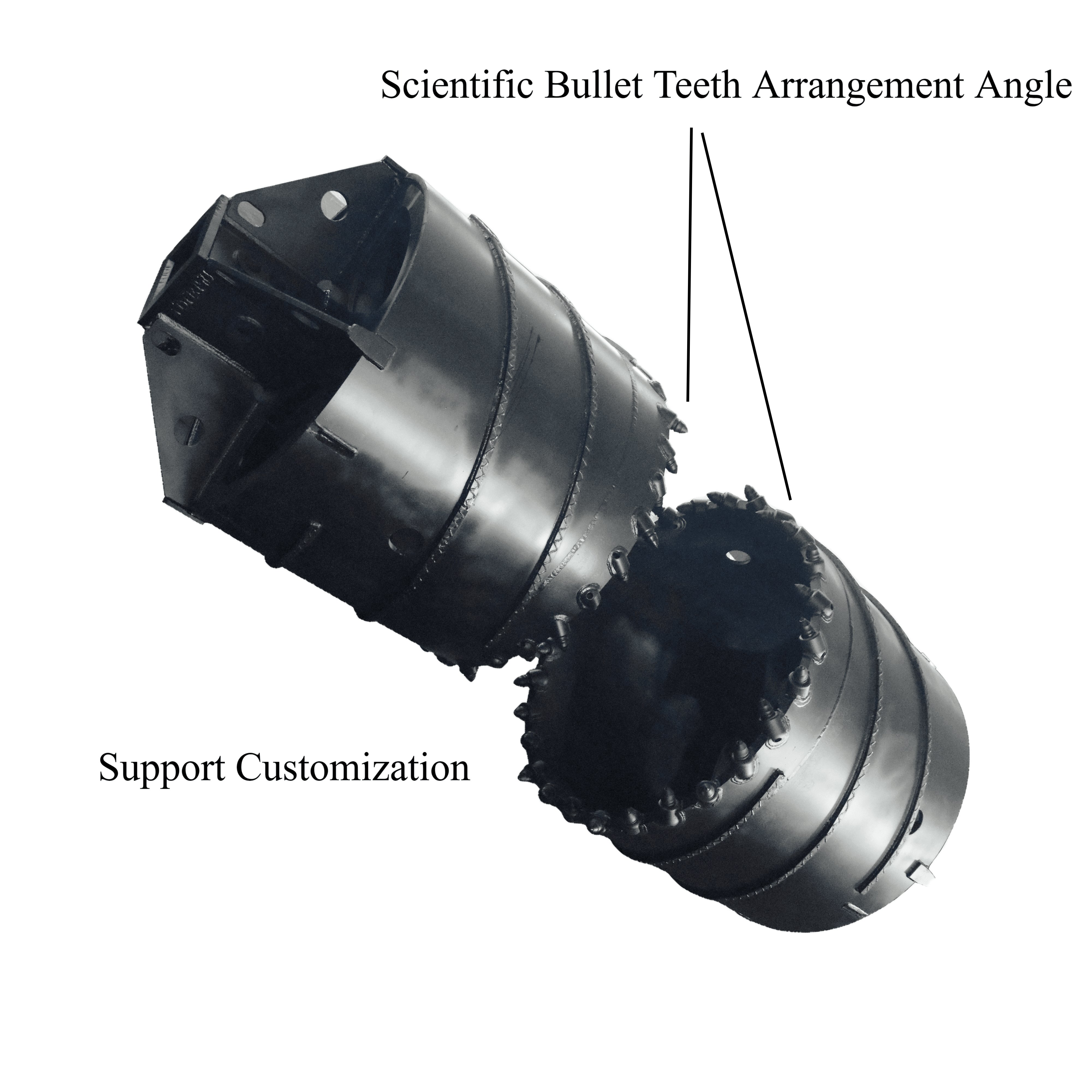 2024 OEM Bauer Soilmec Drilling tools core barrel rock bucket with bullet teeth for drilling rig customized Rock Core Barrel