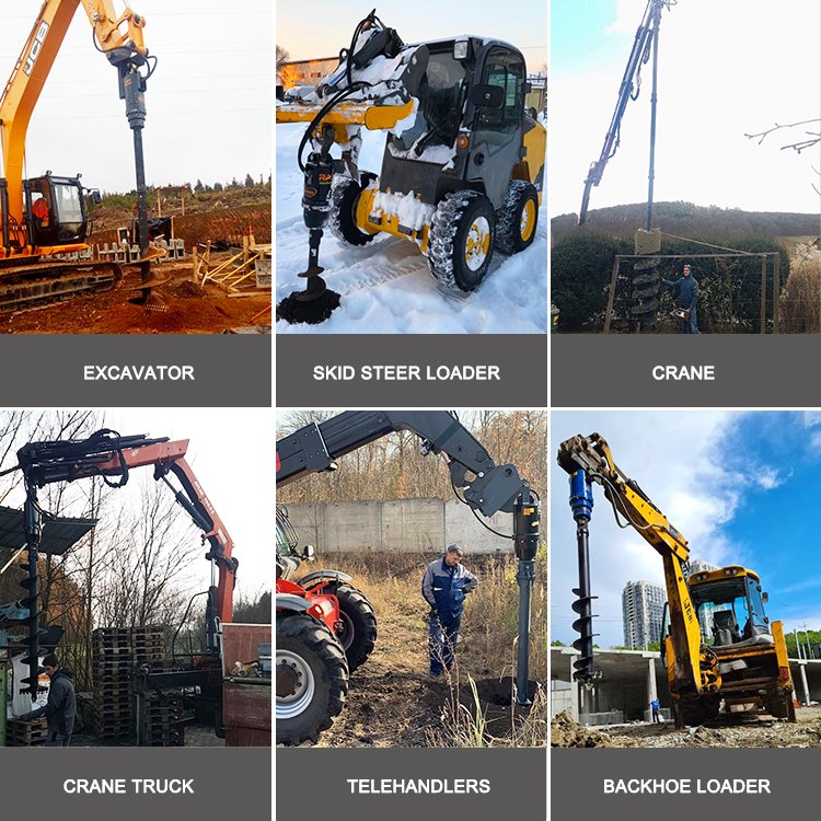 RAY Factory Ground Drill Earth Auger, Earth Soil Auger Drill, Earth Drill Excavator