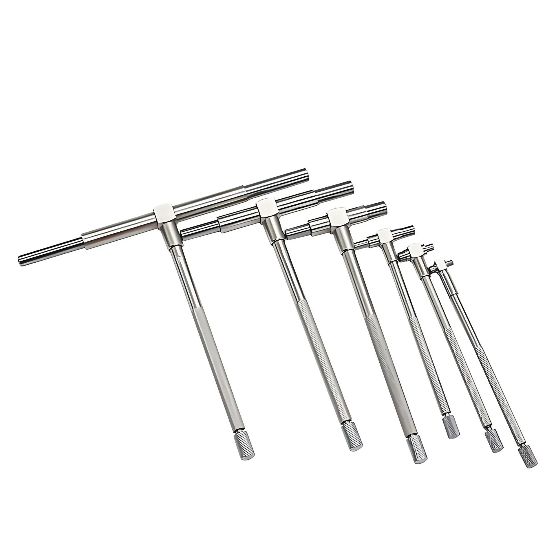 6 Pc Range 5/16" - 6" 8-150mm Telescoping Gage Set T-Bore Hole Gauges High Precision Telescopic Bore Gauge