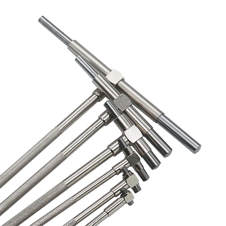 6 Pc Range 5/16" - 6" 8-150mm Telescoping Gage Set T-Bore Hole Gauges High Precision Telescopic Bore Gauge