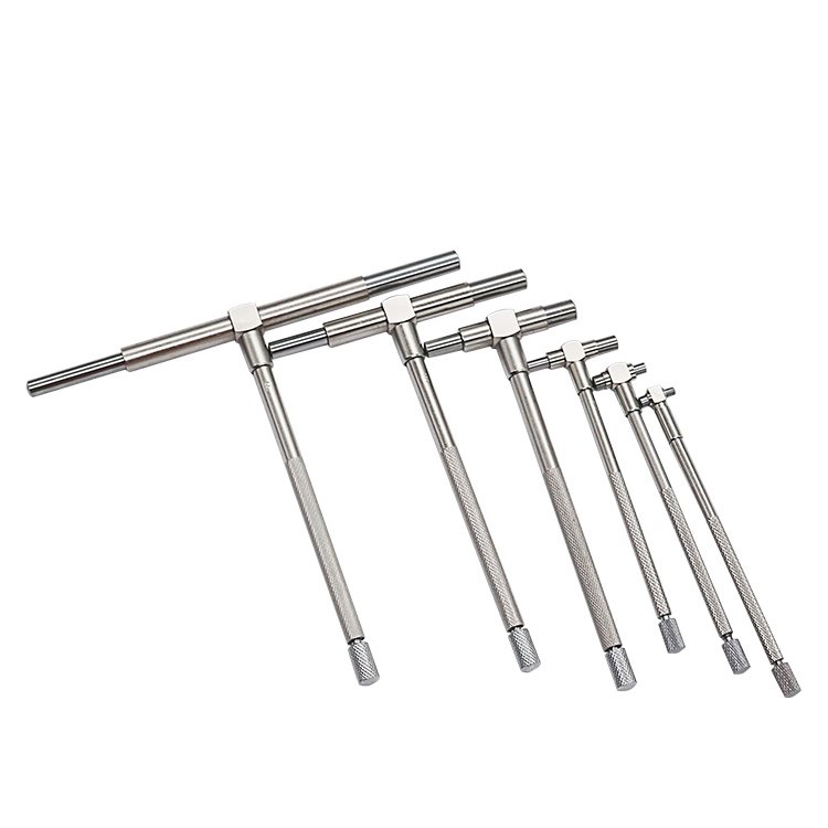 6 Pc Range 5/16" - 6" 8-150mm Telescoping Gage Set T-Bore Hole Gauges High Precision Telescopic Bore Gauge