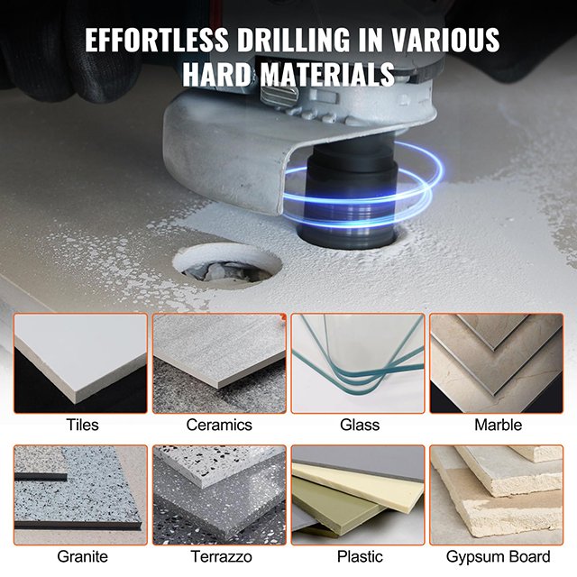Customizable vacuum drilling hole brazed drilling bits hole opener tools