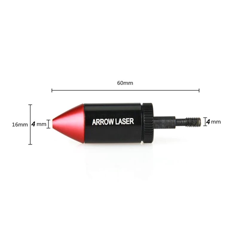 Red Laser Bore Sight Collimator for Archery Arrow, Red Dot Laser Sight Arrow Shape Target Tool for Hunting Compoundbow Crossbow