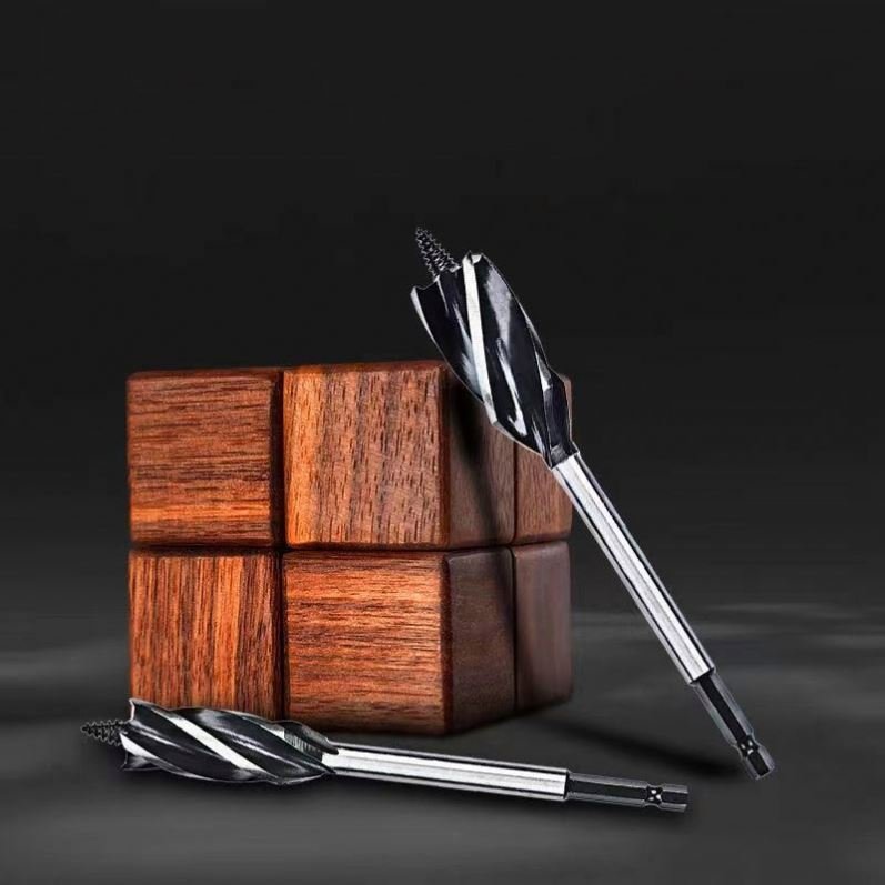 TEBAK 19.5mm 21mm 24 mm fast boring auger bits Carbon Steel Hex Shank Four Slot blade Wood Auger Drill Bit
