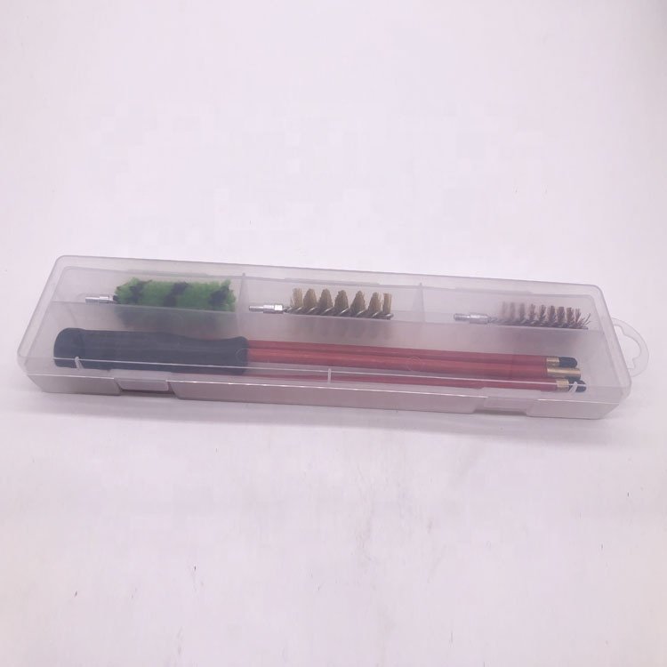 No.1021D PVC Coated Steel Rod 20 Gauge Gun Cleaner in Transparent Plastic Case with Hanger