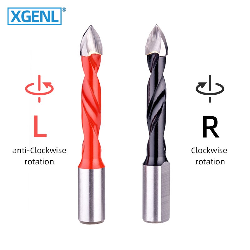 5mm 6mm 7mm 8mm 9mm 10mmCustom tungsten carbide tipped through hole drill bit for cnc wood drilling