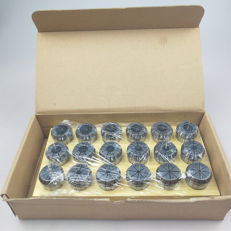 High precision DIN6499B er collet set ER32 18PCS Plastic box collet chuck set