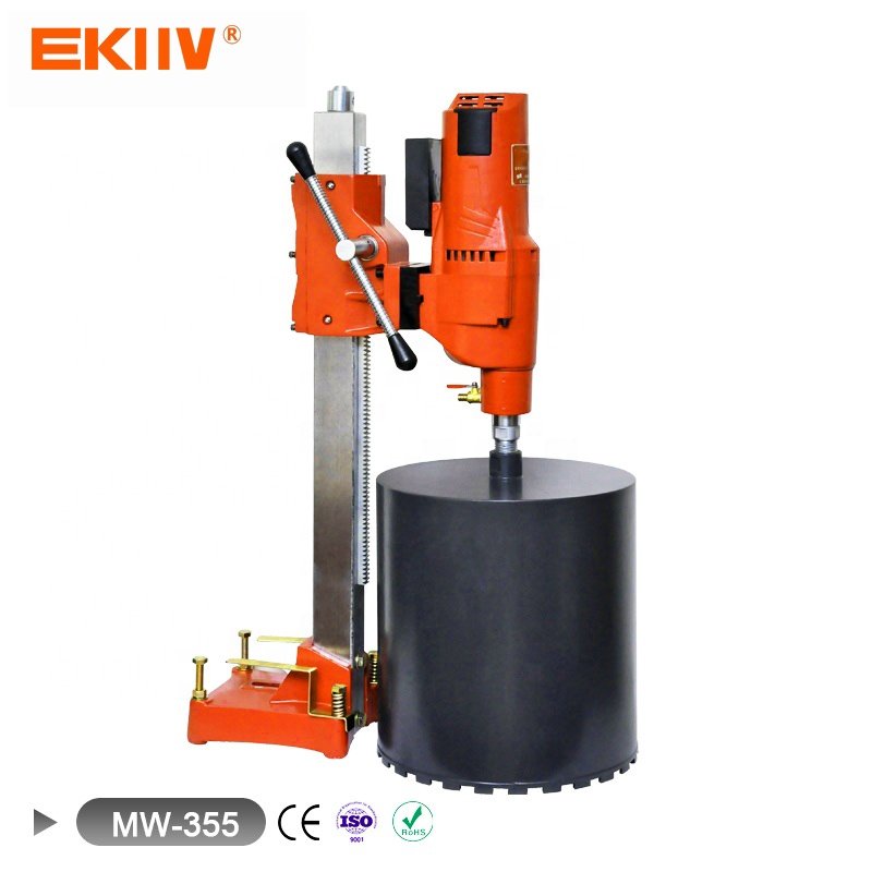 EKIIV 110V 4850W 300mm construction heavy duty best price factory angle base concrete core bore hole diamond drilling machines