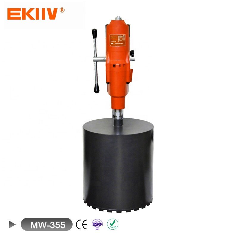 EKIIV 110V 4850W 300mm construction heavy duty best price factory angle base concrete core bore hole diamond drilling machines