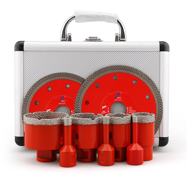 M14 High Speed Steel Diamond Drill Bit Set Vacuum Brazed Tile Hole Saw Core Drill Bit for Concrete and Marble Cutting