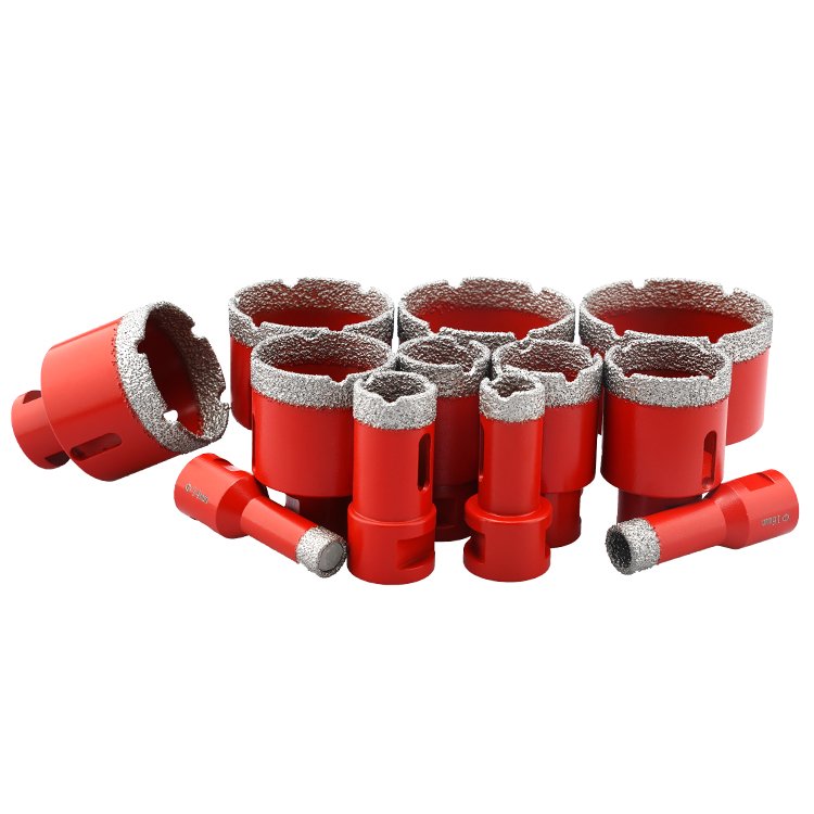 M14 High Speed Steel Diamond Drill Bit Set Vacuum Brazed Tile Hole Saw Core Drill Bit for Concrete and Marble Cutting