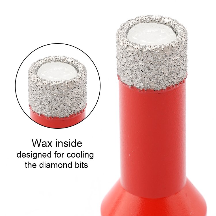 M14 High Speed Steel Diamond Drill Bit Set Vacuum Brazed Tile Hole Saw Core Drill Bit for Concrete and Marble Cutting