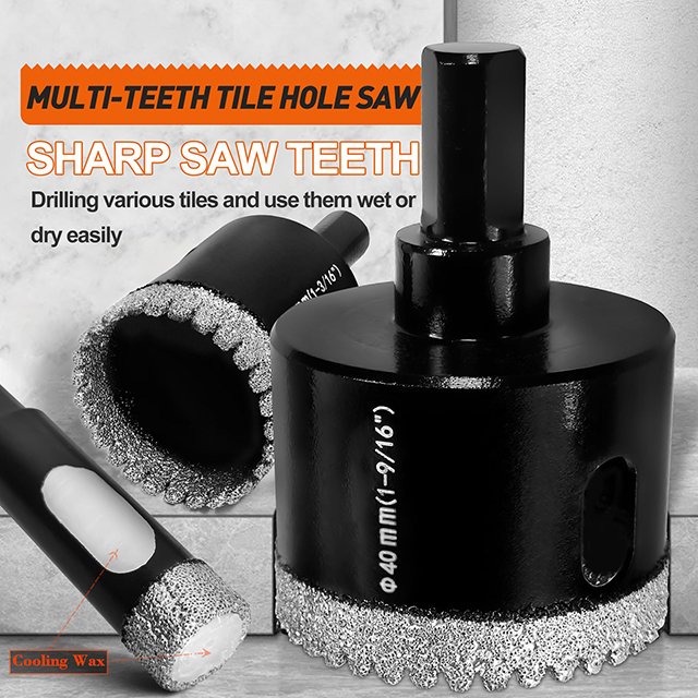 Professional Vacuum Diamond Brazing drill hole opener For Marble Stone Porcelain Tile glass etc