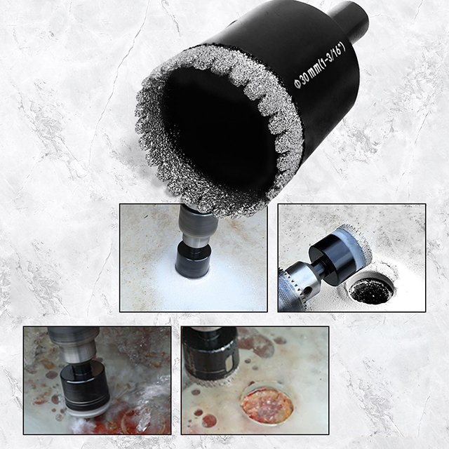 Professional Vacuum Diamond Brazing drill hole opener For Marble Stone Porcelain Tile glass etc