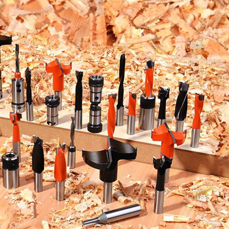F36 /F37 BorING DRILIS SERIES Cemented Carbide Solid Wood Hole Piercing Pin Split Drill 70mm