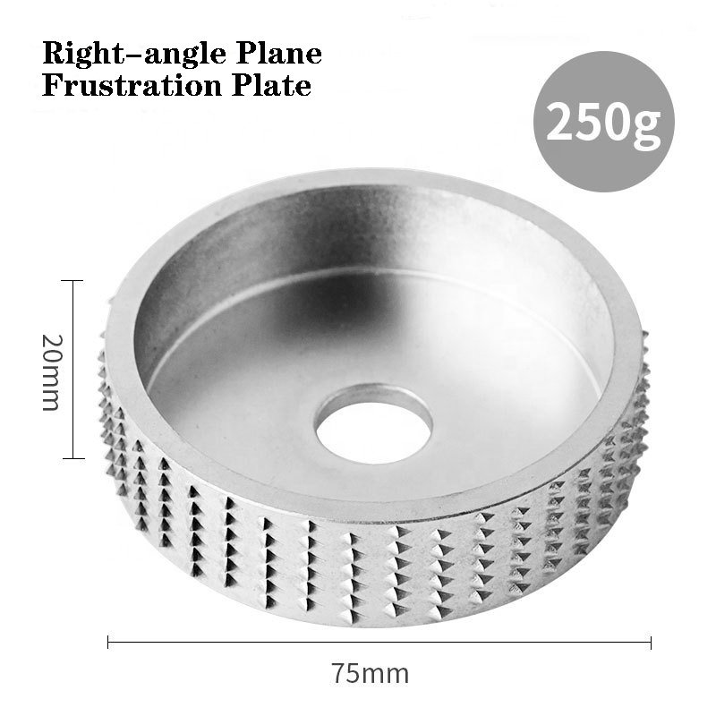 75mm Golden Silver Black Steel Wood Grinding Wheel 16mm Bore Diameter Carving Rotary Tool Abrasive Disc for Angle Grinder