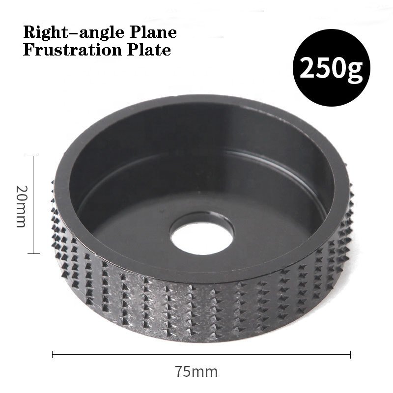 75mm Golden Silver Black Steel Wood Grinding Wheel 16mm Bore Diameter Carving Rotary Tool Abrasive Disc for Angle Grinder