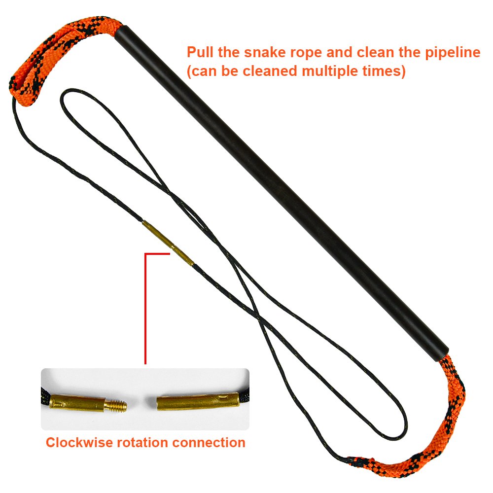 OEM ODM Gun Bore Cleaner Wire Brush Cleaning Tool Gun Snake Rope Brush For All Caliber Gun Cleaning Kit