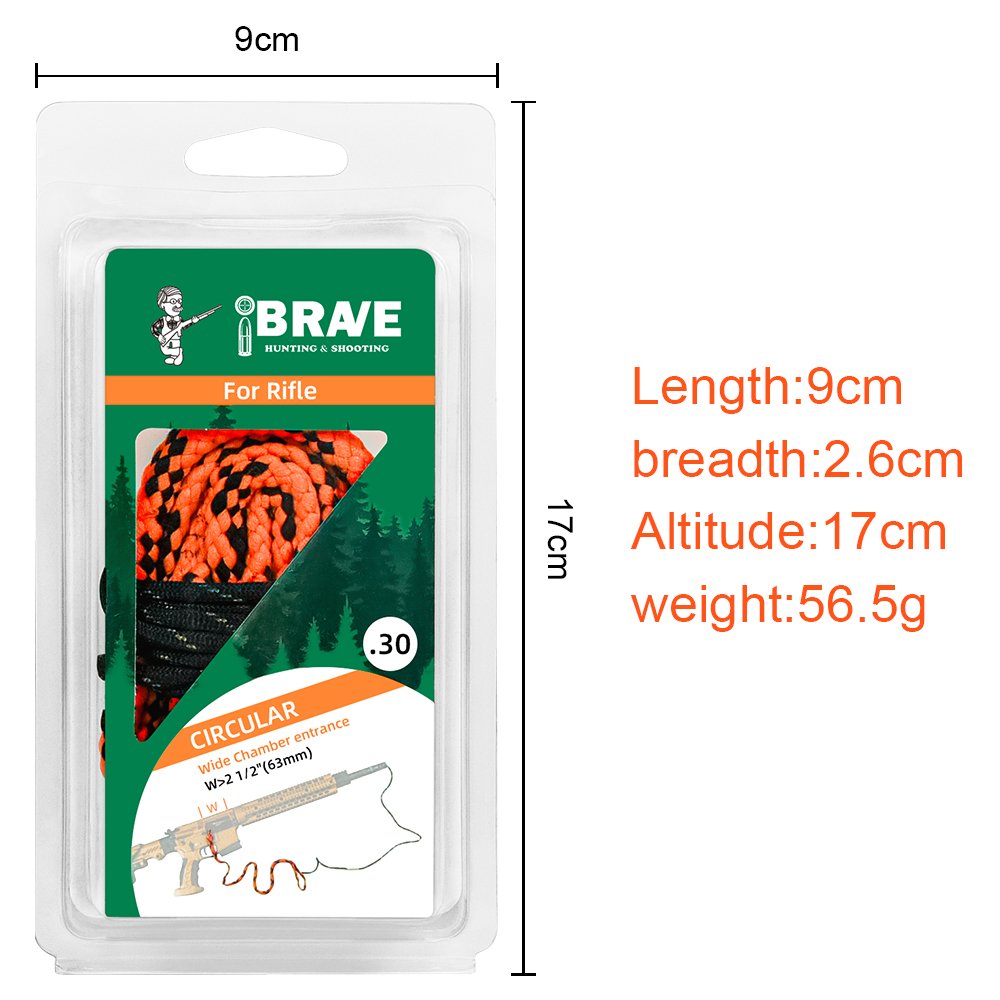 OEM ODM Gun Bore Cleaner Wire Brush Cleaning Tool Gun Snake Rope Brush For All Caliber Gun Cleaning Kit