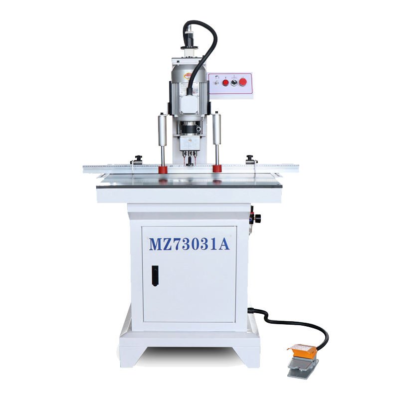 Woodworking industrial 1 head 3 spindles vertical panel board hinge hole drilling boring machine driller hole making drill tool