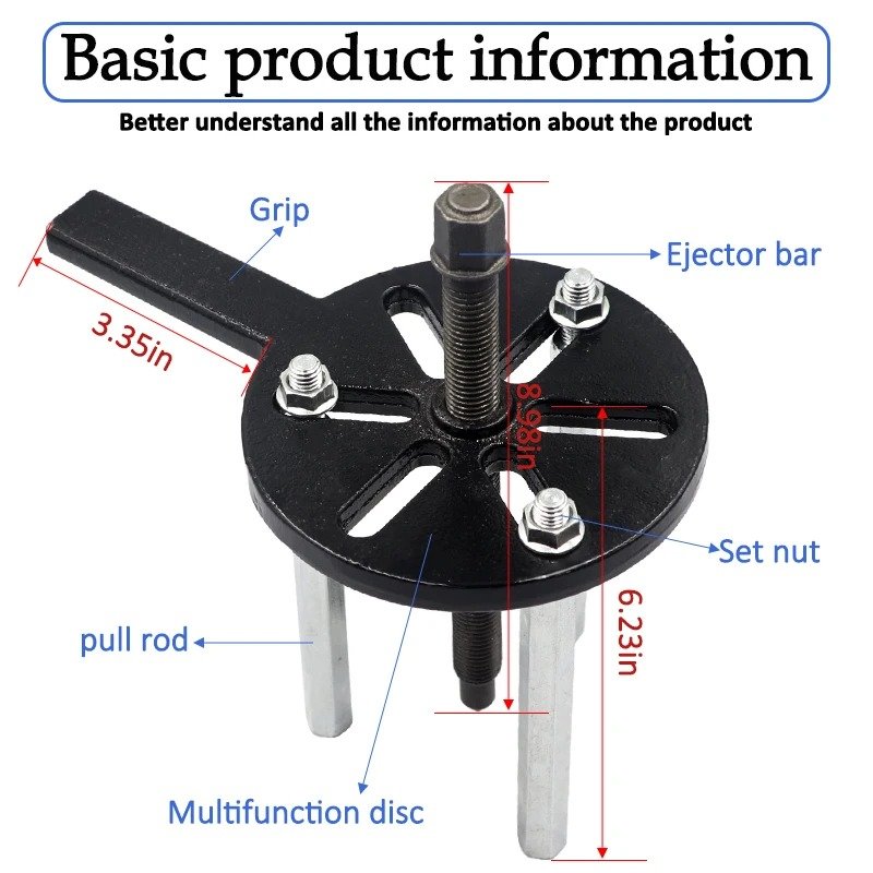 2024 Bearing Pullers Set Auto Repair set Balancer Puller Automotive Gear Puller Tool Kit