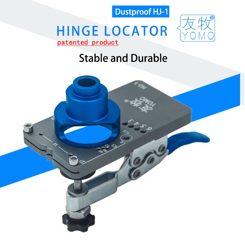35mm Hinge Boring Jig Kit Woodworking Tools- Aluminum Alloy Hinge Hole Opener Template Puncher Locator Hardware and Diy Tools