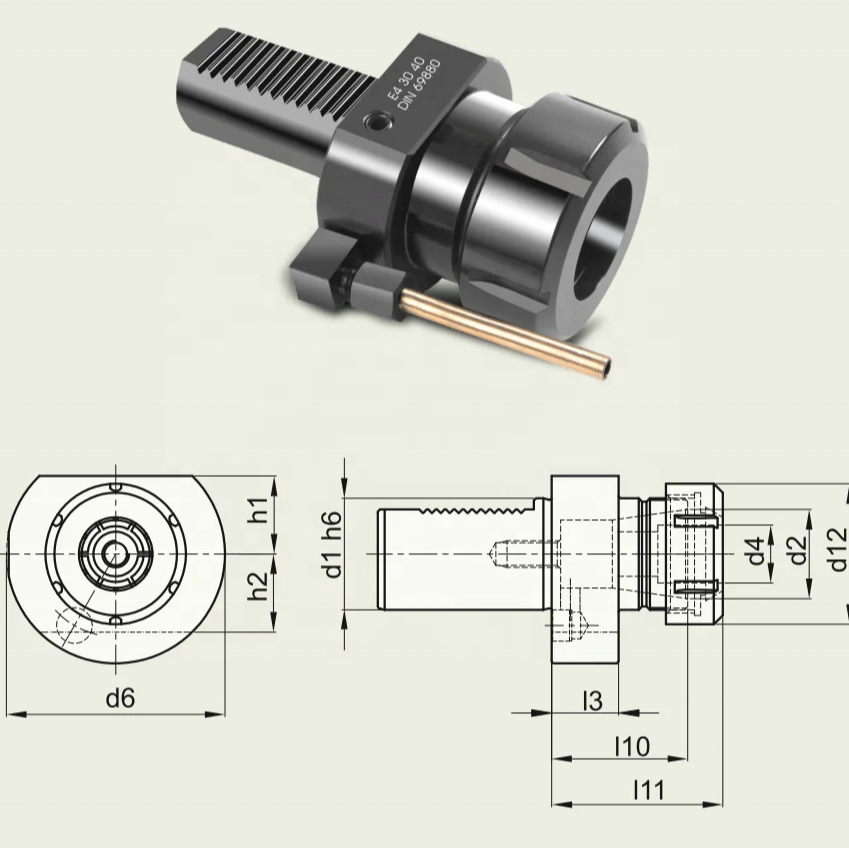 VDI Magnetic Tool Aluminium Holder Strip DIN 69880 2 Meter Lathe Machine Price Collet Chucks As Per Din 6499 Form E4