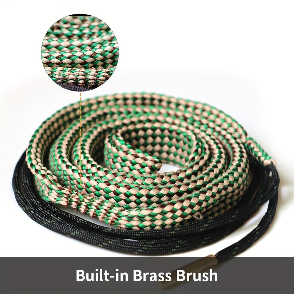 Barrel Snake fit 9mm 5.56mm .223 Caliber Reusable Bore Brush Rope Gun Cleaning Kit