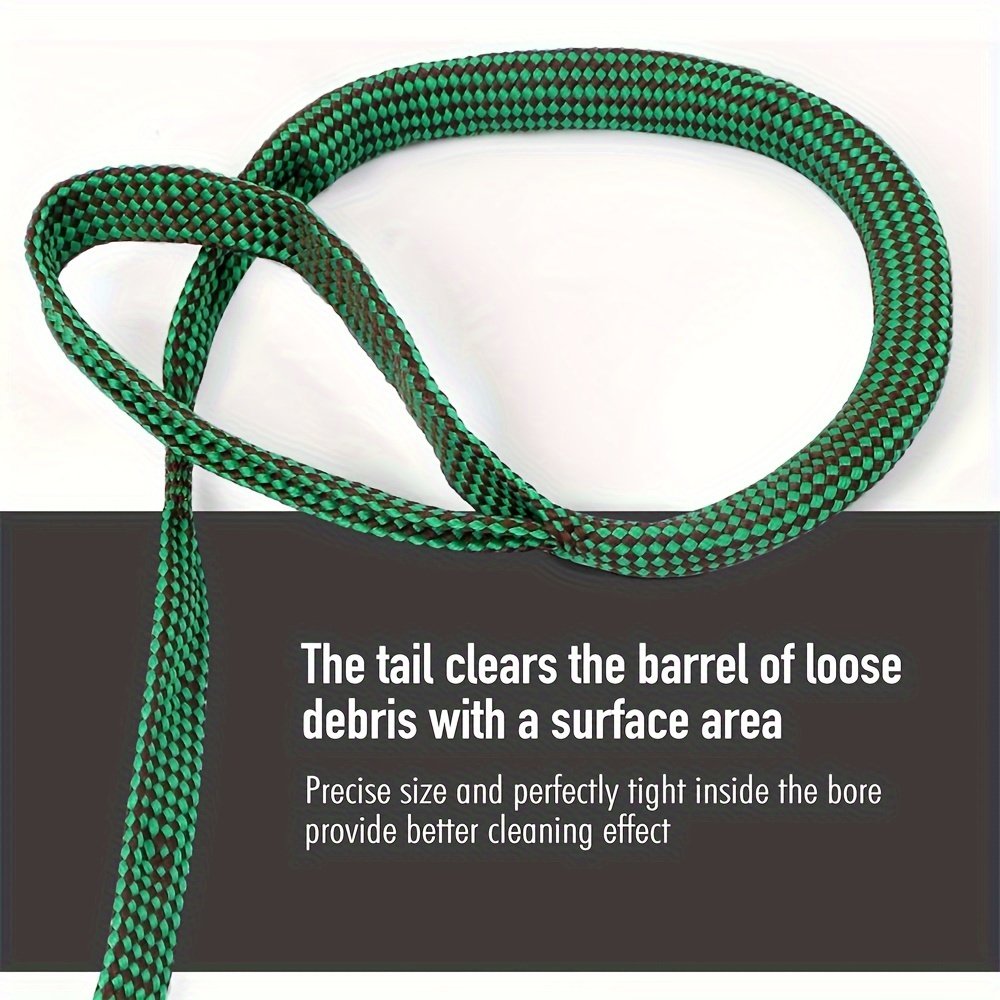 Barrel Snake fit 9mm 5.56mm .223 Caliber Reusable Bore Brush Rope Gun Cleaning Kit