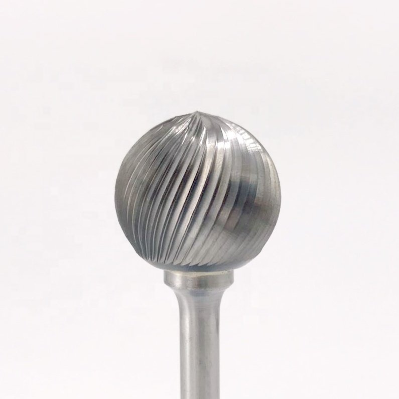 High quality sd-9 D2521 big head ball tungsten carbide grinding bur for contouring bore deburring
