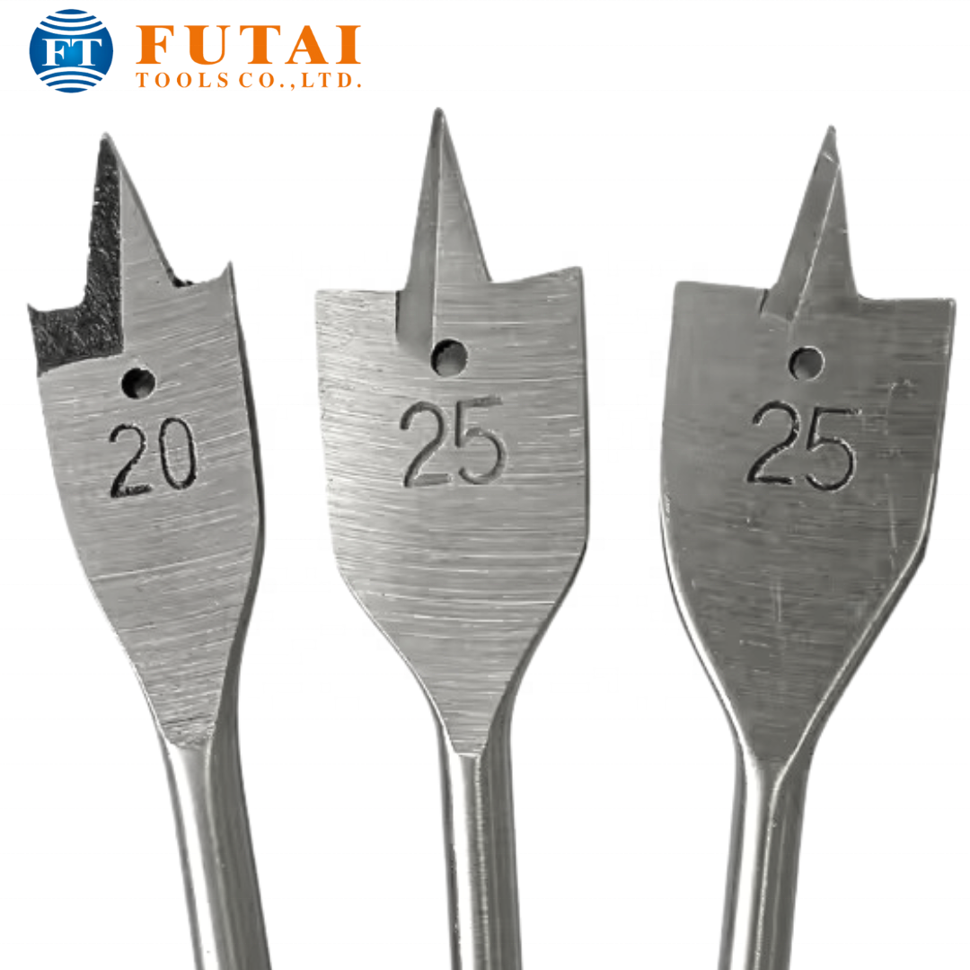 Specialized Wood Flat Bits for Deep and Wide Wood Holes, Engineered to Offer Maximum Efficiency & Precision in Woodworking Tasks