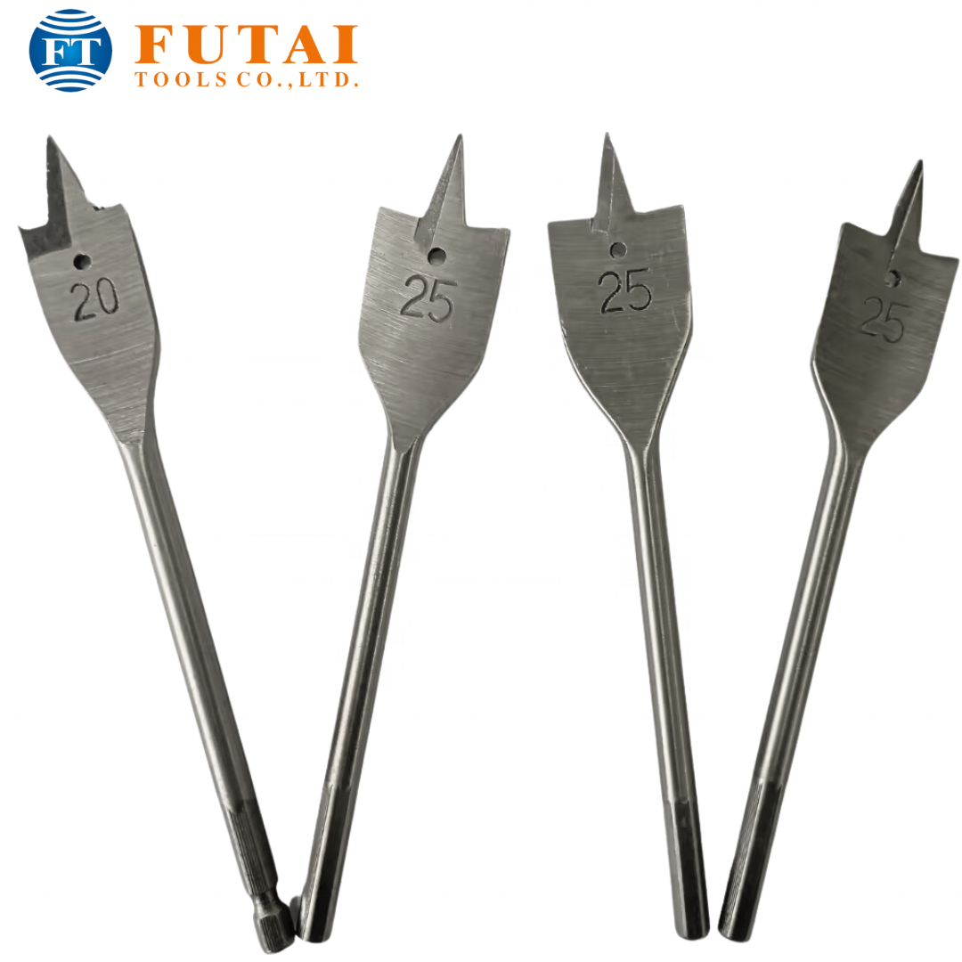 Specialized Wood Flat Bits for Deep and Wide Wood Holes, Engineered to Offer Maximum Efficiency & Precision in Woodworking Tasks