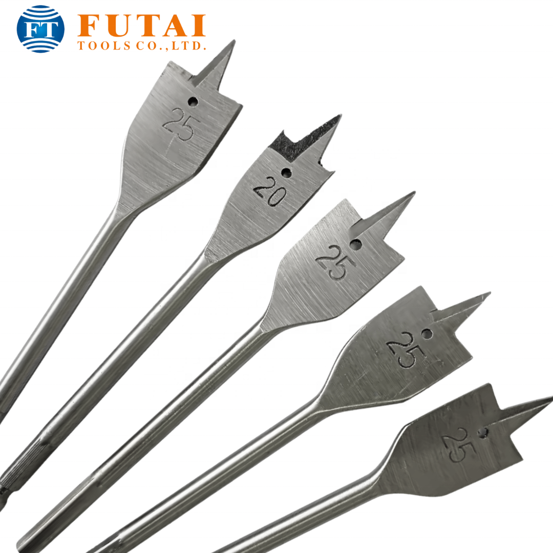 Specialized Wood Flat Bits for Deep and Wide Wood Holes, Engineered to Offer Maximum Efficiency & Precision in Woodworking Tasks