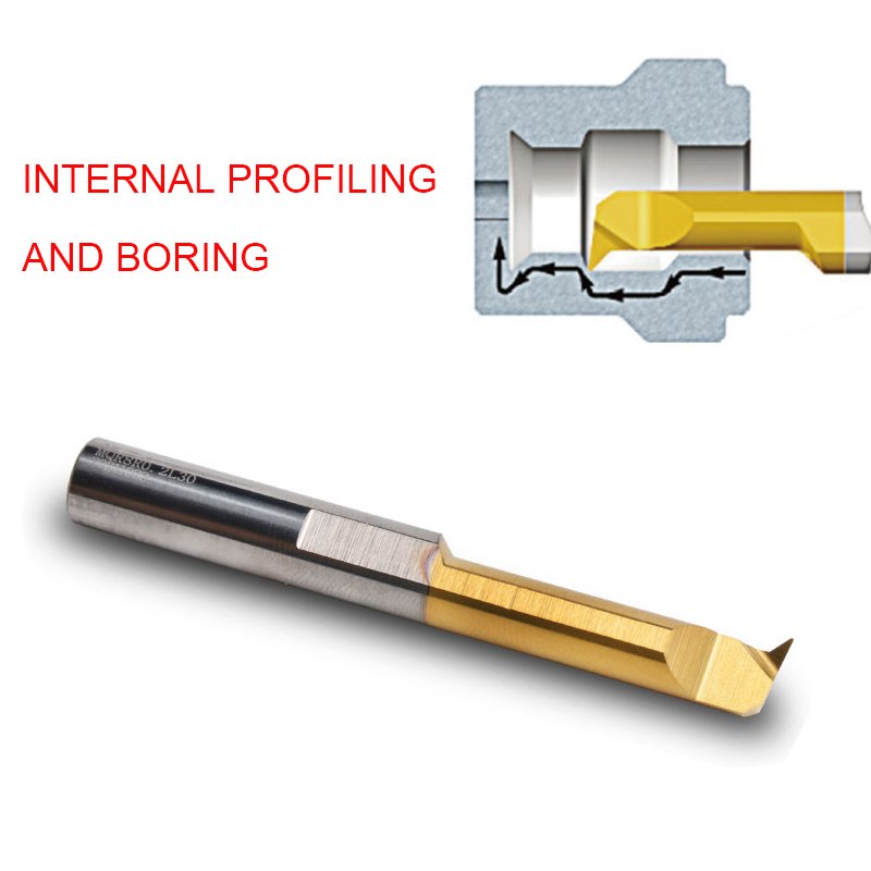 Internal Profiling Bore Tool Set CNC Small Boring Cutter Lathe Turning Tool Tungsten Carbide Micro MQR Boring Bar
