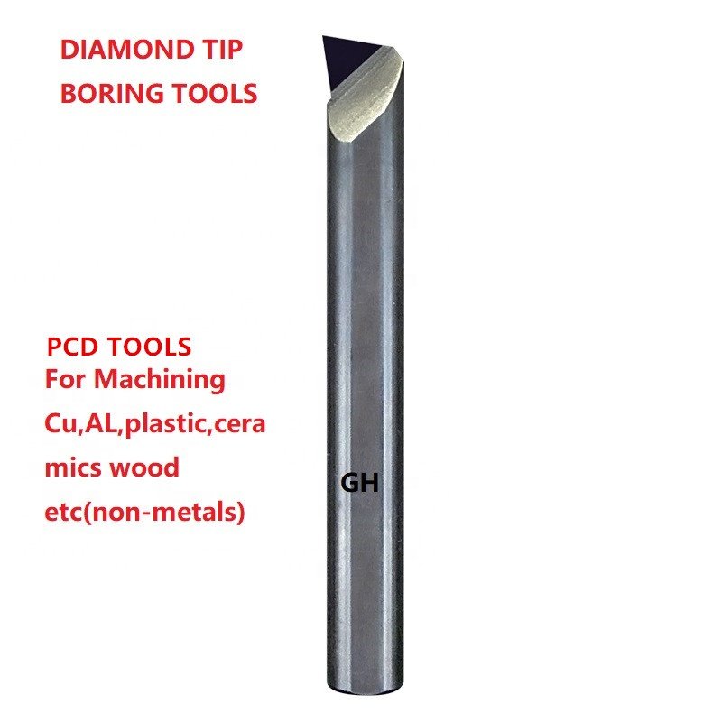 CNC Lathe small hole Diamond bore cutting cutter PCD turning boring tools for aluminum carbon fiber brass