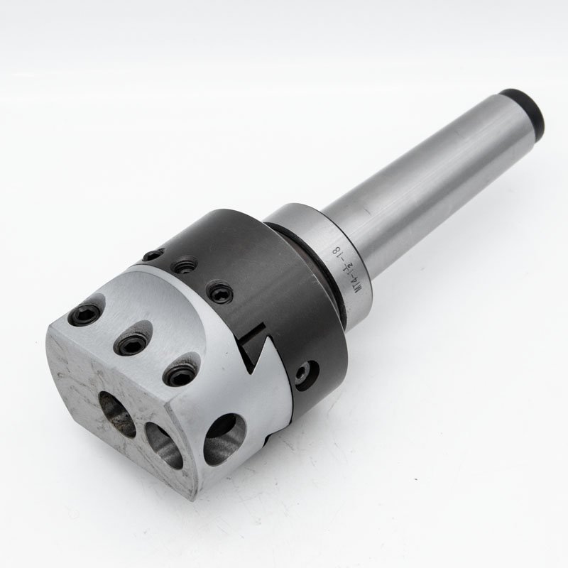 MT4-M16 Arbor Adapter Taper Shank F1-18 75mm Boring Head with 12pcs 18mm Boring Bar Set for Boring Hole End Facing