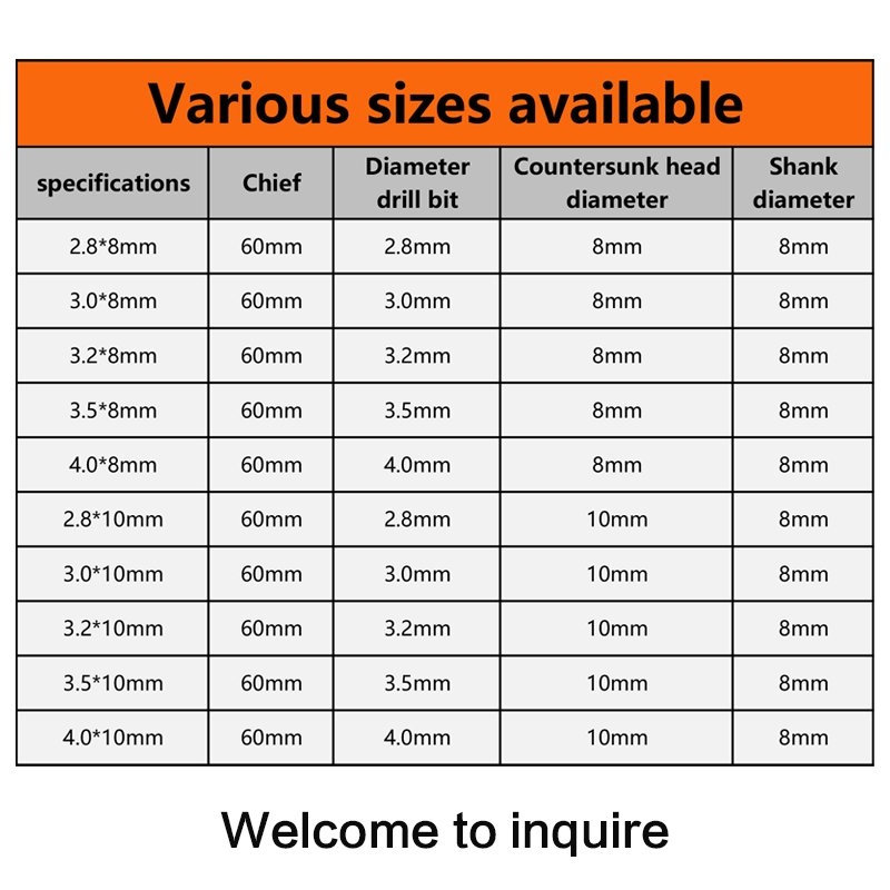 PEXMIENTAS 10mm shank carbide multipurpose wood drill bit chamfer countersink machine tools countersink drill bit