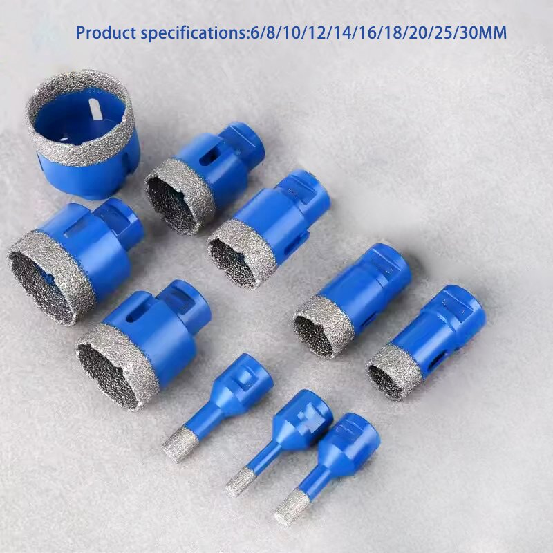 Customizable vacuum drilling hole brazed drilling bits set hole opener tools