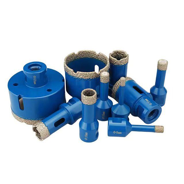 Customizable vacuum drilling hole brazed drilling bits set hole opener tools