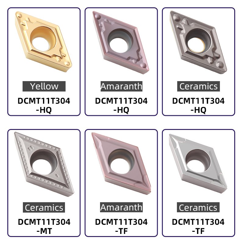 DCMT11T304HQ CA indexable carbide turning inserts