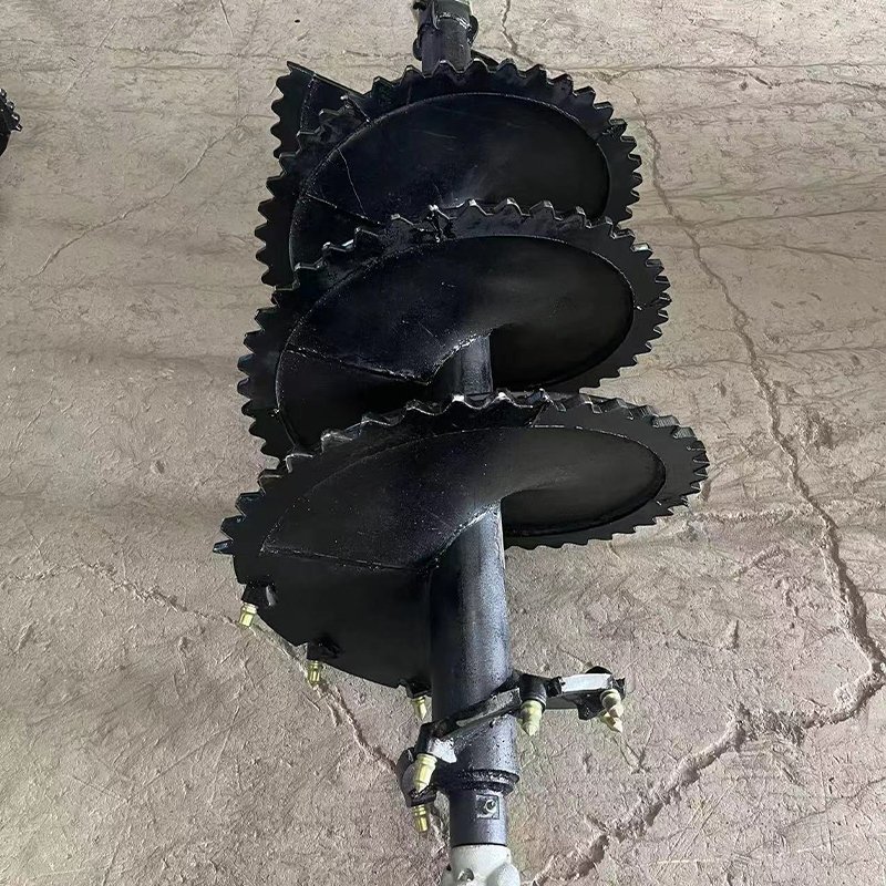 hydraulic power excavator core drilling attachment alloy drill bit rotary excavation drill machine