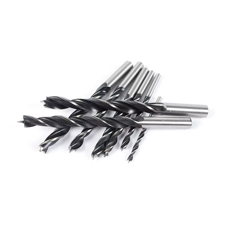 Brad Point Wood Drill Bit Set Assorted Sizes 1/16 to 1/2 Inch For Precision Wood Drilling Woodworking Tools