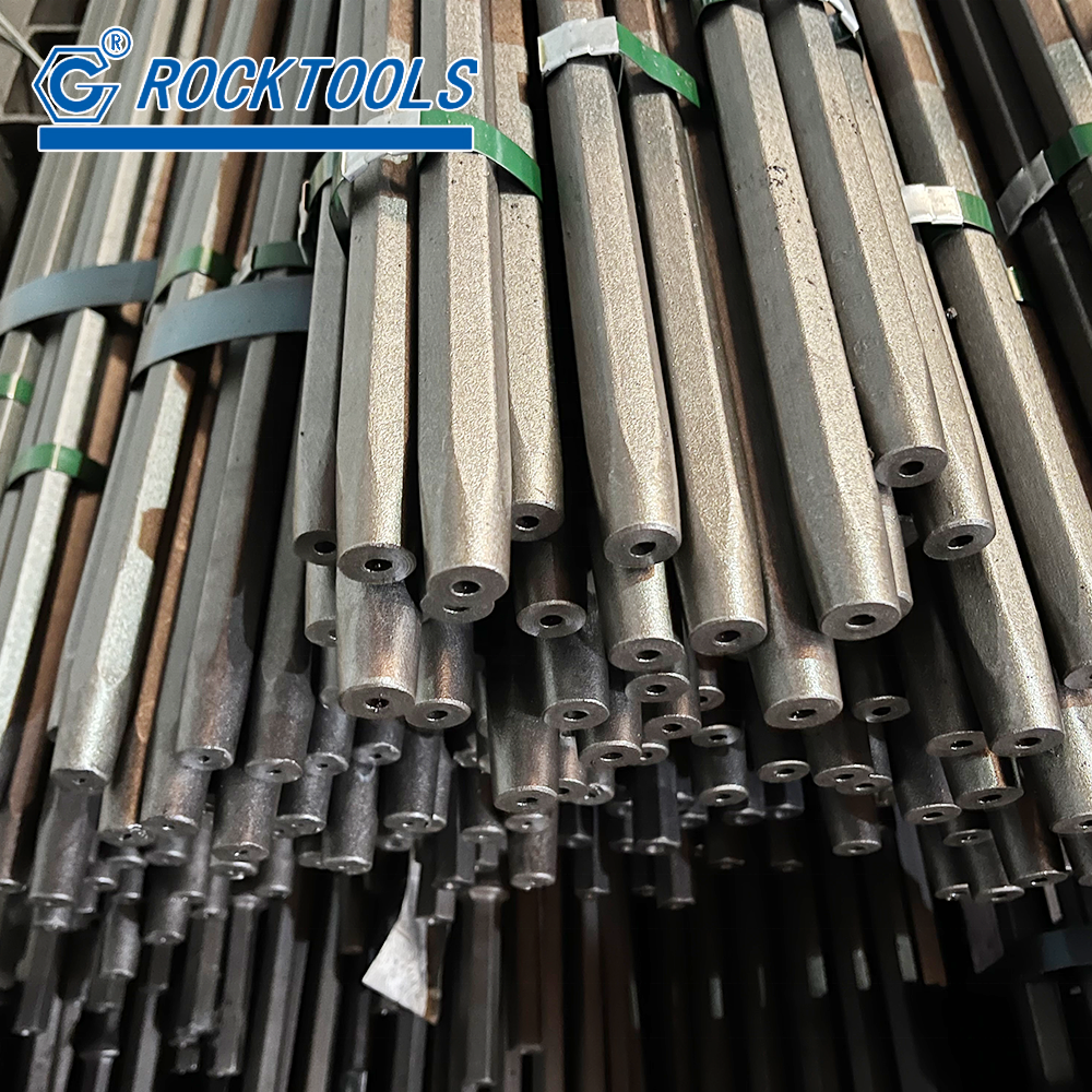 Mining Rock Bore Hole Degree H22 Tapered Drill Steel Rod for Sandvik Atlas Copco Drilling Machine