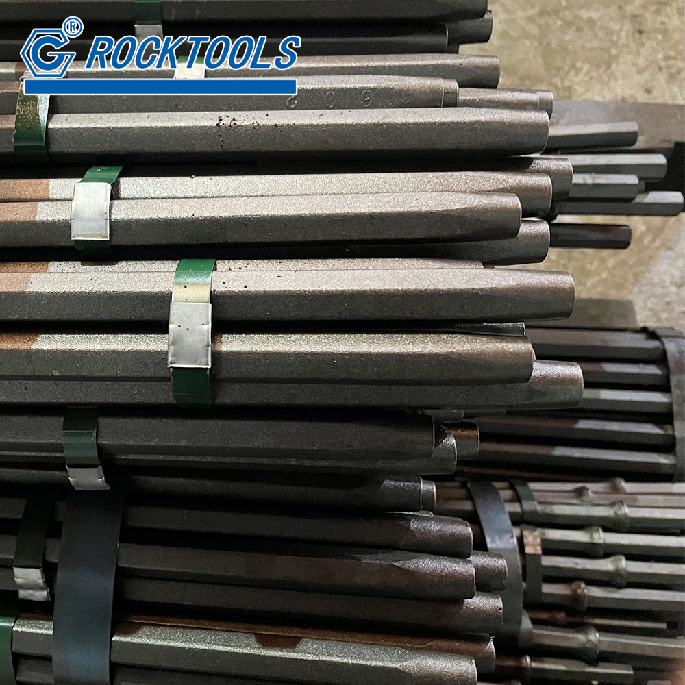 Mining Rock Bore Hole Degree H22 Tapered Drill Steel Rod for Sandvik Atlas Copco Drilling Machine