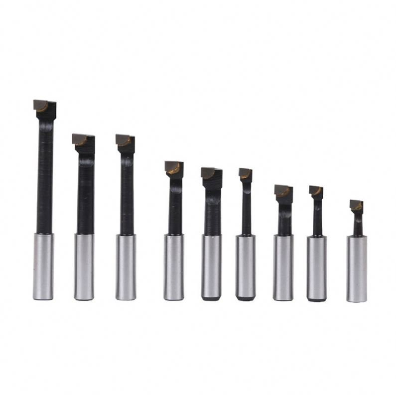 TEBAK Machine Tools Carbide Boring Bar Lathe12 Pcs Carbon Steel F1 Rough Boring Bar Mill Set for Milling CNC and Boring Machine
